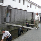 倉吉打吹玉川周辺の清掃活動