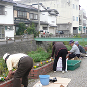 倉吉打吹玉川周辺の清掃活動